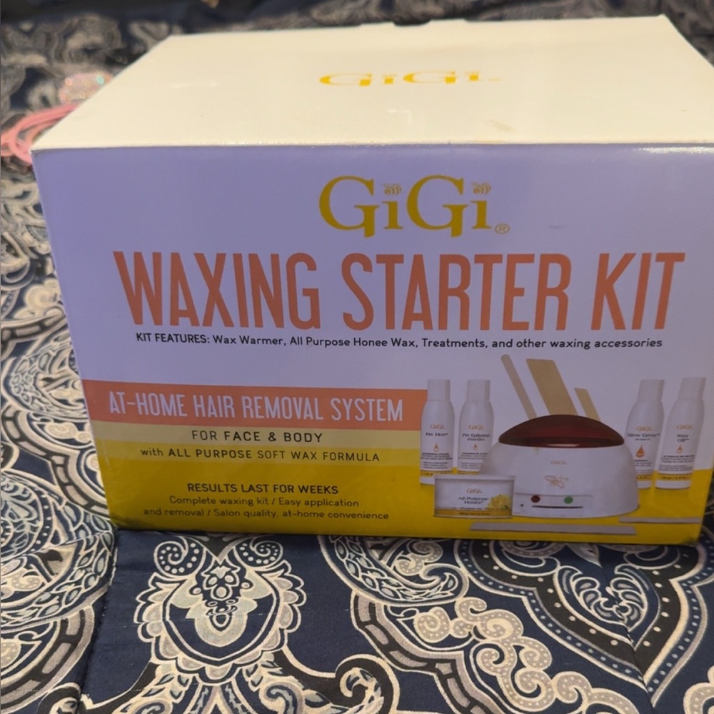 Waxing Starter Kit - At-Home Hair Removal System (White, Yellow, Orange)